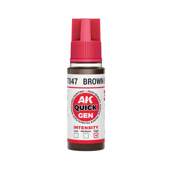 5568349612-1 AK Interactive - BROWN BLACK 18 ml - QUICK GEN - AK17047