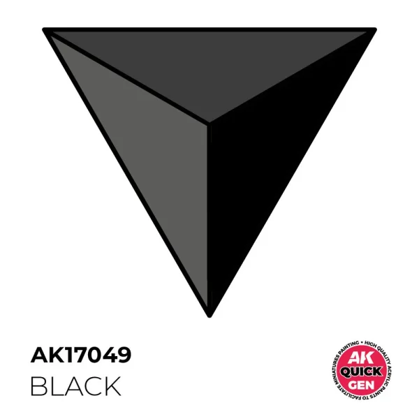 AK Interactive – BLACK 18 ml – QUICK GEN – AK17049 - AK Interactive - Ludik Vault