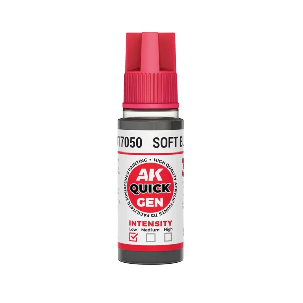 AK Interactive - SOFT BLACK 18 ml - QUICK GEN - AK17050