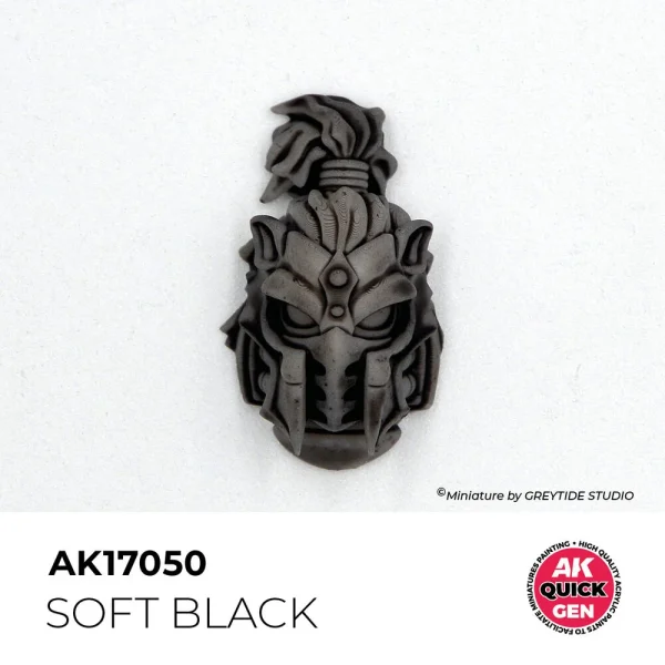 AK Interactive - SOFT BLACK 18 ml - QUICK GEN - AK17050