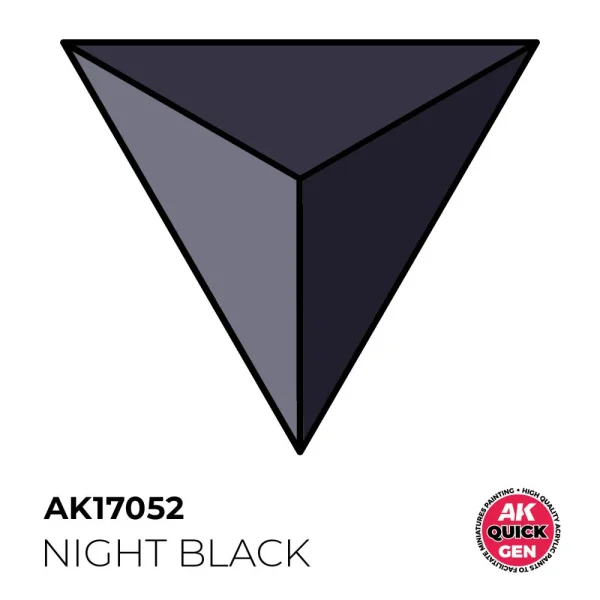 5568349667 AK Interactive – NIGHT BLACK 18 ml – QUICK GEN – AK17052 - AK Interactive - Ludik Vault
