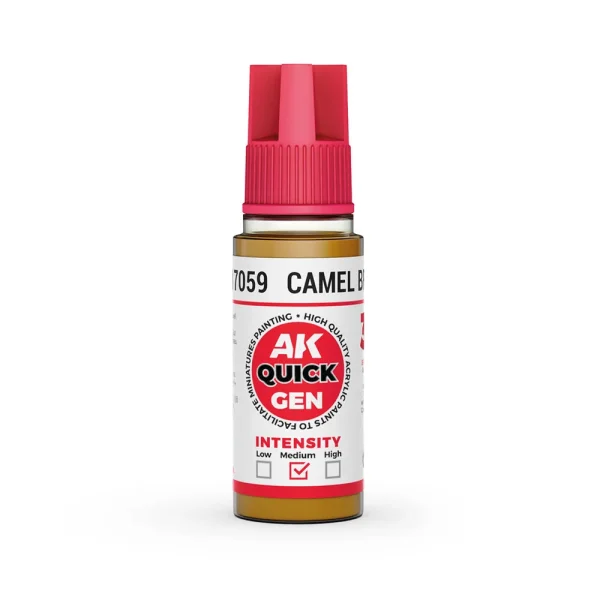 AK Interactive - CAMEL BROWN 18 ml - QUICK GEN - AK17059