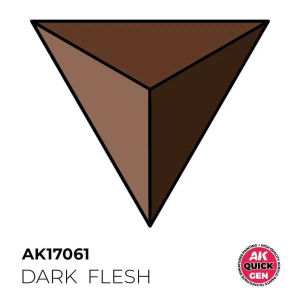 AK Interactive – DARK FLESH 18 ml – QUICK GEN – AK17061 - AK Interactive - Ludik Vault