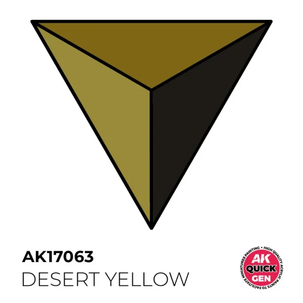 AK Interactive – DESERT YELLOW 18 ml – QUICK GEN – AK17063 - AK Interactive - Ludik Vault