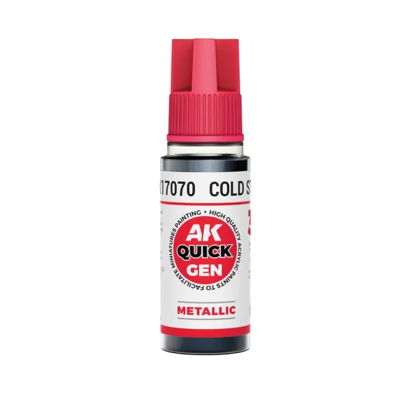 5568349841-1 AK Interactive - COLD STEEL 18 ml - QUICK GEN - AK17070