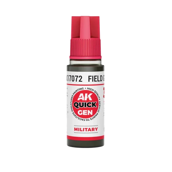 AK Interactive - FIELD GREY 18 ml - QUICK GEN - AK17072