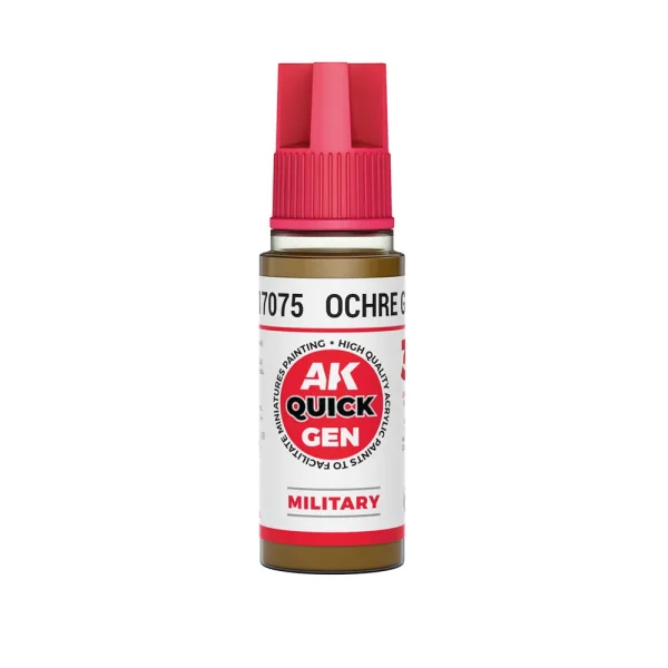 5568349896-1 AK Interactive - OCHRE GREEN 18 ml - QUICK GEN - AK17075