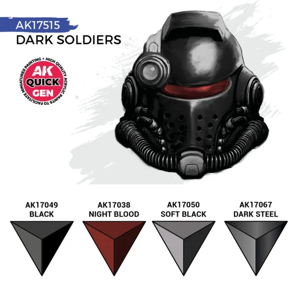 5568350250-2 AK Interactive - DARK SOLDIERS (QUICK GEN SET) - AK17515