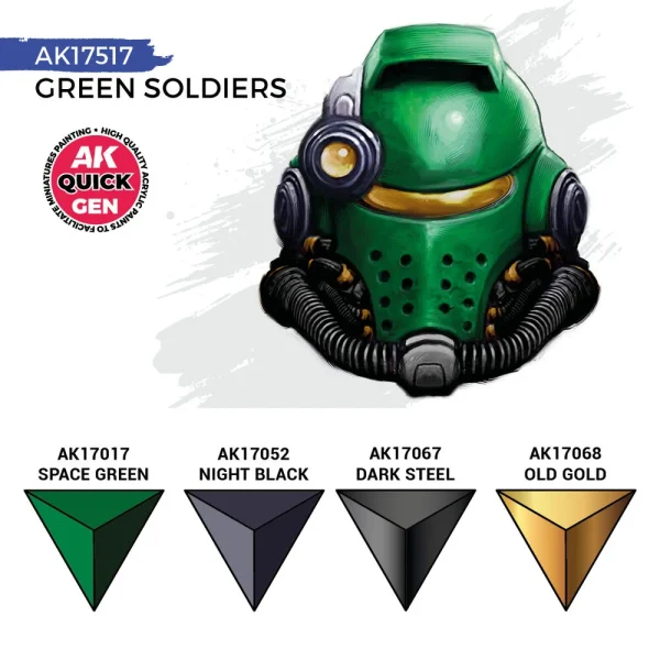 5568350274-2 AK Interactive - GREEN SOLDIERS (QUICK GEN SET) - AK17517