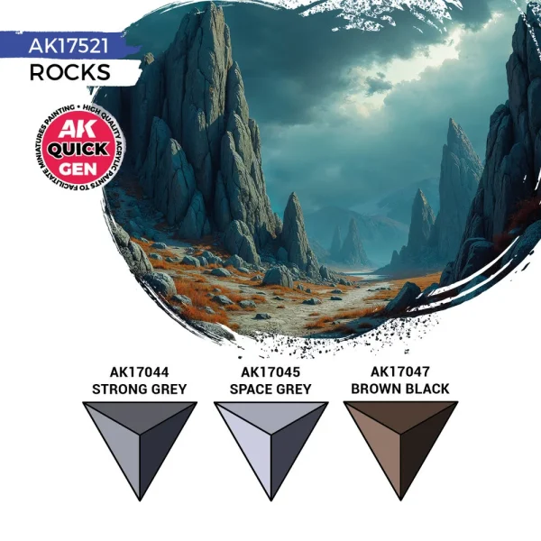 5568350311-2 AK Interactive - ROCKS (QUICK GEN SET) - AK17521