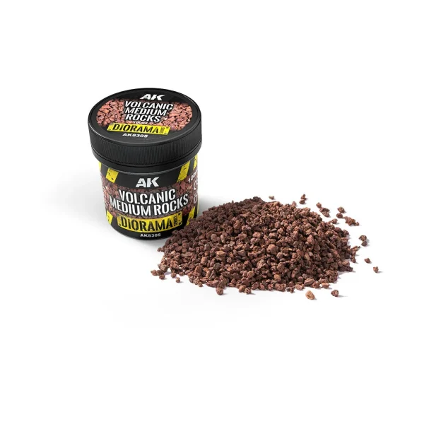 5568350557 AK Interactive – VOLCANIC MEDIUM ROCKS 100ML – AK8305 - AK Interactive - Ludik Vault
