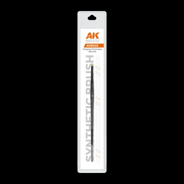 5568350656 AK Interactive – AK SYNTHETIC BRUSH – CHIPPING TECHNIQUE (ROUND) – AKB028 - AK Interactive - Ludik Vault