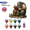 5568351066-2 AK Interactive - QUICK STARTER SET (8 QUICK GEN + 1 MEDIUM + 1 FREE BRUSH) - AK17525