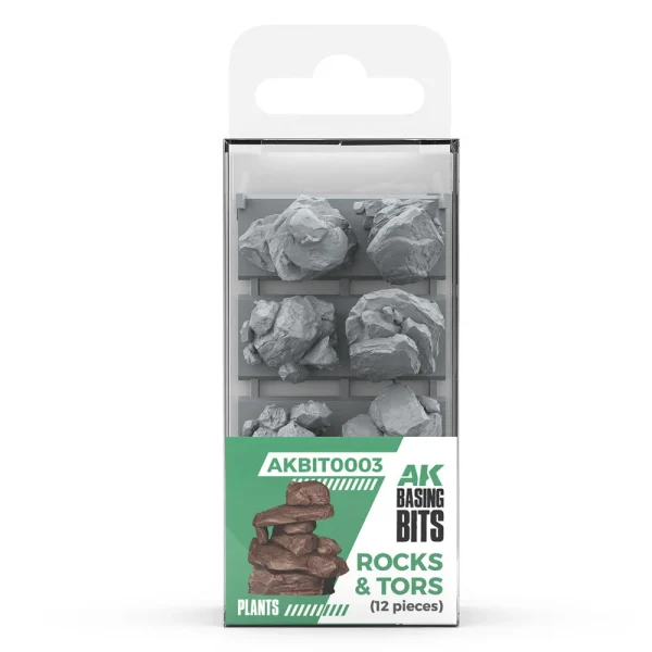 5568352827 AK Interactive – ROCKS & TORS – BASING BITS 12 pieces – AKBIT0003 - AK Interactive - Ludik Vault