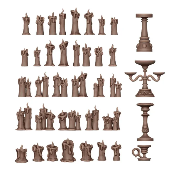 AK Interactive - CANDLES - BASING BITS 73 pieces - AKBIT0008