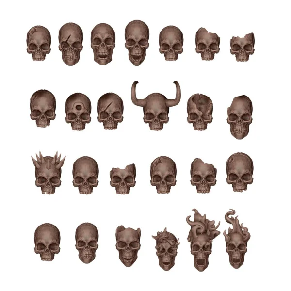 AK Interactive - SKULLS - BASING BITS 72 pieces - AKBIT0009