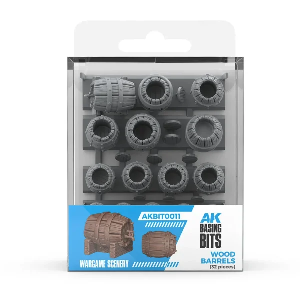 AK Interactive – WOOD BARRELS – BASING BITS 32 pieces – AKBIT0011 - AK Interactive - Ludik Vault