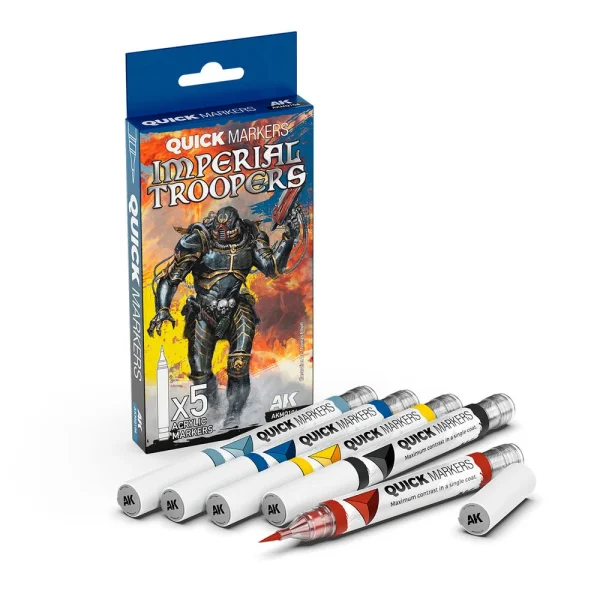 AK Interactive – IMPERIAL TROOPERS QUICK MARKERS SET – AKMQ104 - AK Interactive - Ludik Vault
