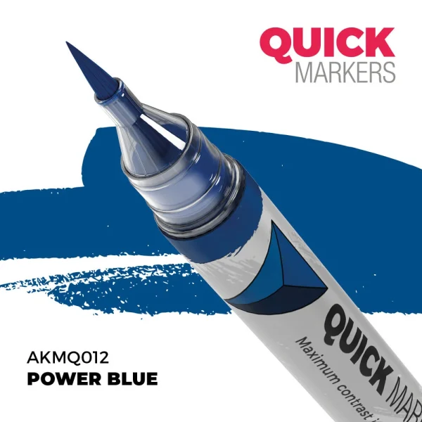 5568354098 AK Interactive – POWER BLUE – QUICK MARKER – AKMQ012 - AK Interactive - Ludik Vault