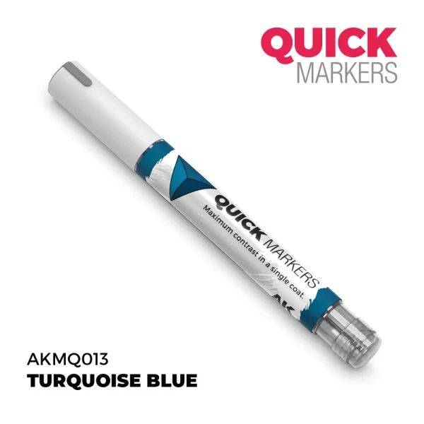 5568354104-1 AK Interactive - TURQUOISE BLUE - QUICK MARKER - AKMQ013