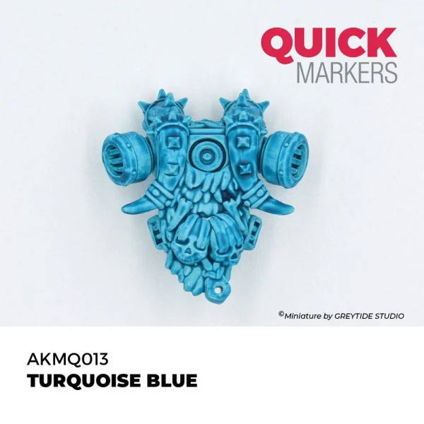 5568354104-2 AK Interactive - TURQUOISE BLUE - QUICK MARKER - AKMQ013