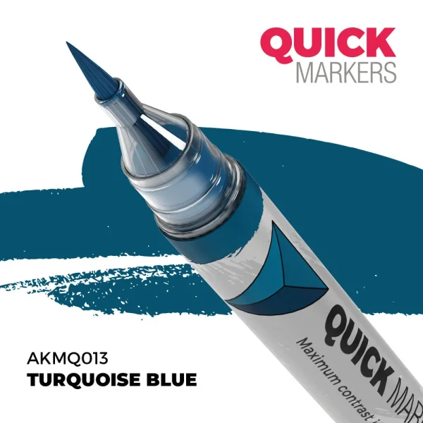 5568354104 AK Interactive – TURQUOISE BLUE – QUICK MARKER – AKMQ013 - AK Interactive - Ludik Vault
