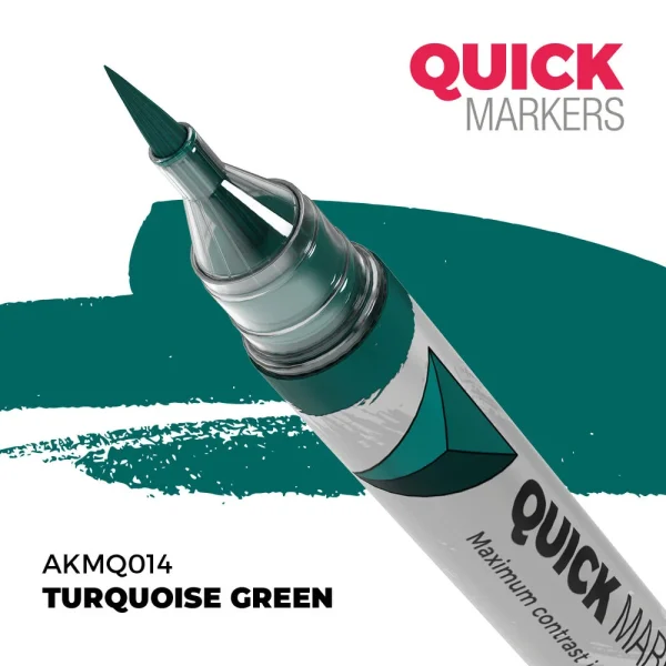 5568354111 AK Interactive – TURQUOISE GREEN – QUICK MARKER – AKMQ014 - AK Interactive - Ludik Vault