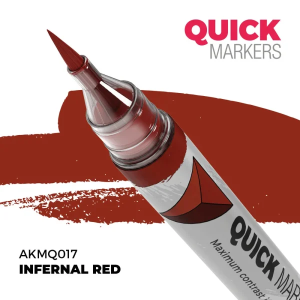 AK Interactive – INFERNAL RED – QUICK MARKER – AKMQ017 - AK Interactive - Ludik Vault