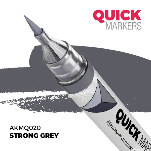 5568354173 AK Interactive – STRONG GREY – QUICK MARKER – AKMQ020 - AK Interactive - Ludik Vault