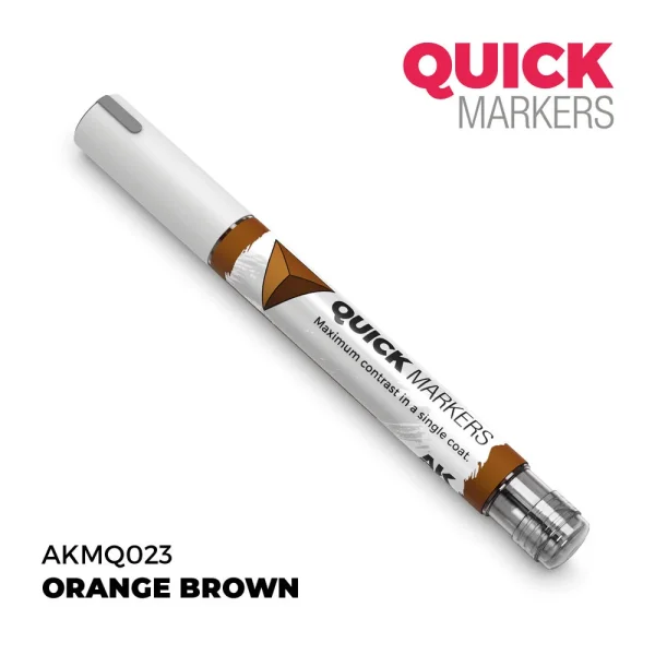 5568354203-1 AK Interactive - ORANGE BROWN - QUICK MARKER - AKMQ023