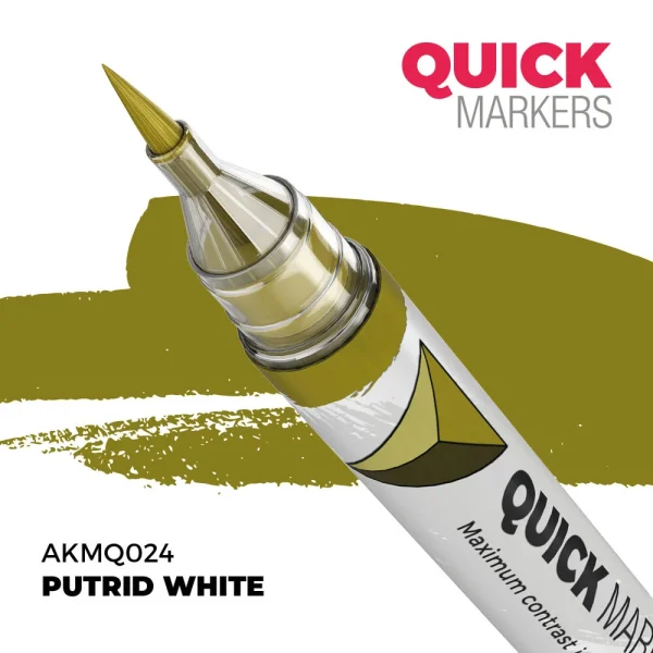 5568354210 AK Interactive – PUTRID WHITE – QUICK MARKER – AKMQ024 - AK Interactive - Ludik Vault
