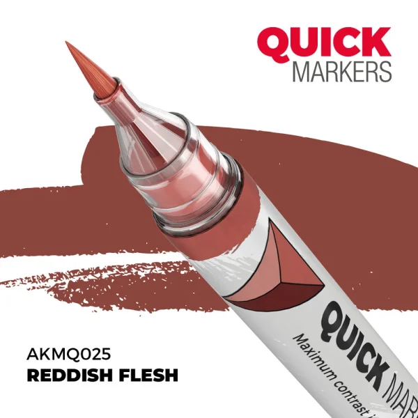 AK Interactive – REDDISH FLESH – QUICK MARKER – AKMQ025 - AK Interactive - Ludik Vault