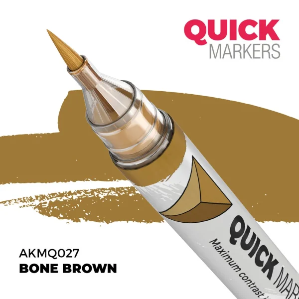5568354241 AK Interactive – BONE BROWN – QUICK MARKER – AKMQ027 - AK Interactive - Ludik Vault