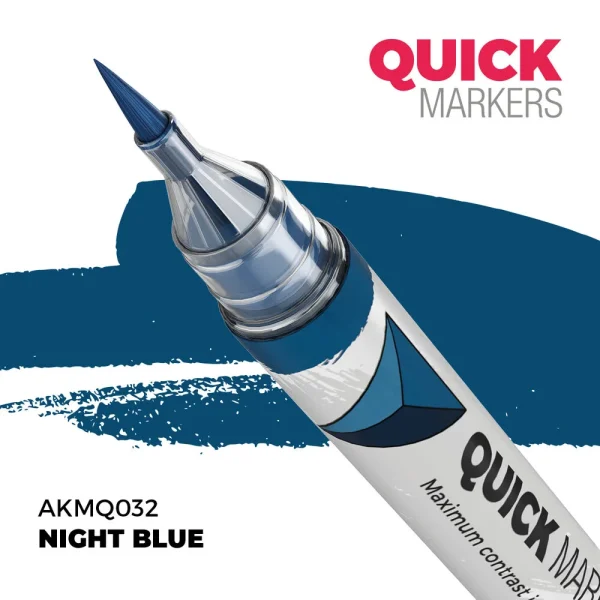 AK Interactive – NIGHT BLUE – QUICK MARKER – AKMQ032 - AK Interactive - Ludik Vault