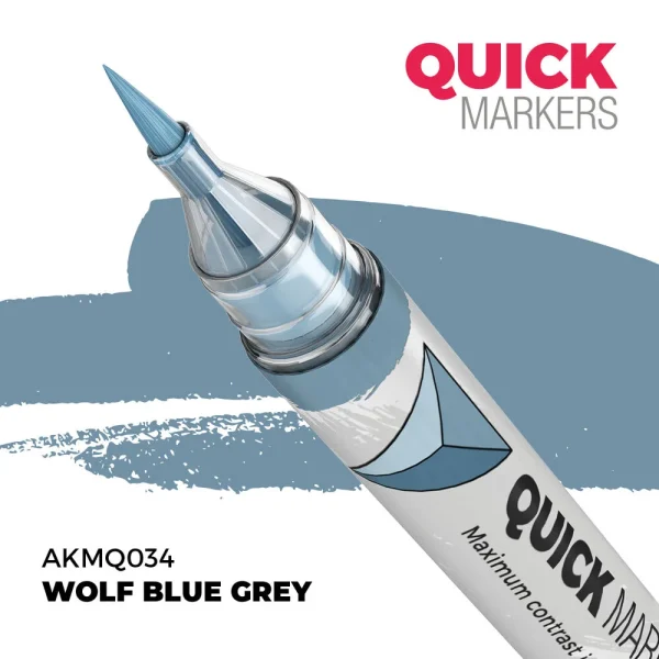 AK Interactive – WOLF BLUE GREY – QUICK MARKER – AKMQ034 - AK Interactive - Ludik Vault
