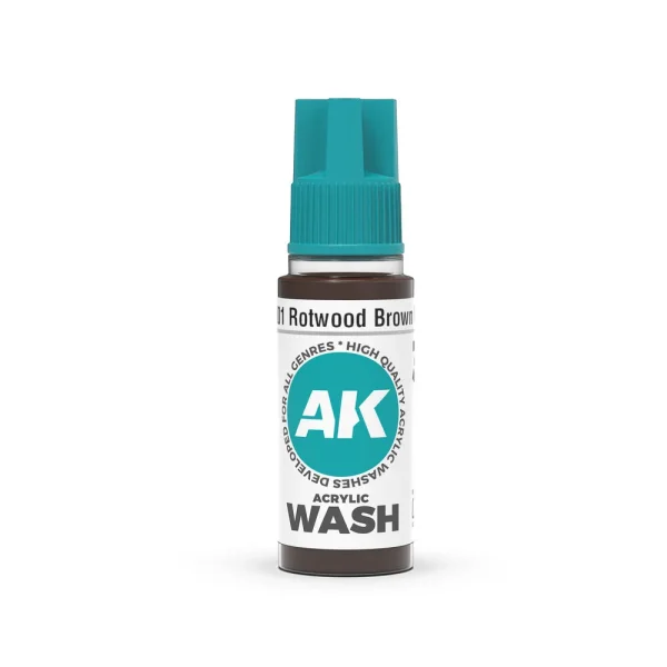 AK Interactive – Rotwood Brown Wash 18ml – AK19301 - AK Interactive - Ludik Vault