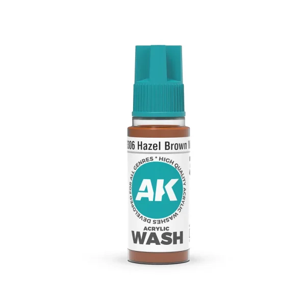 AK Interactive – Hazel Brown Wash 18ml – AK19306 - AK Interactive - Ludik Vault