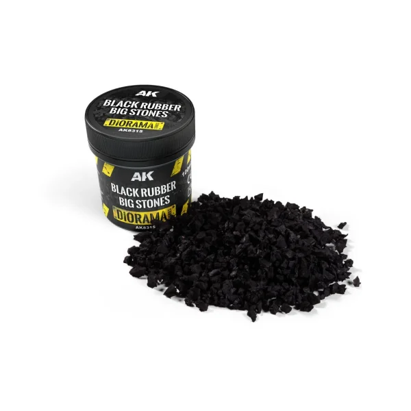 5568355217 AK Interactive – BLACK RUBBER BIG STONES 100ML – AK8315 - AK Interactive - Ludik Vault