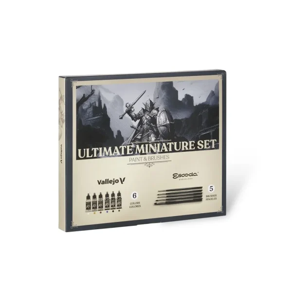 6296870004 Vallejo – Ultimate miniature set Paint & Brushes (5) 18 ml – 72206 - Vallejo - Ludik Vault