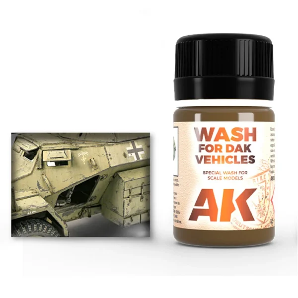 6535570664 AK Interactive – WASH FOR AFRIKA KORPS VEHICLES – AK066 - AK Interactive - Ludik Vault