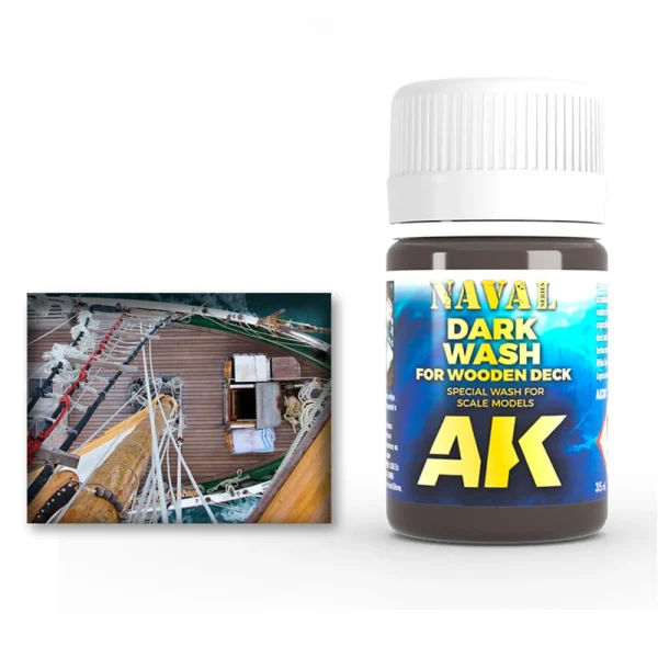 6535573016 AK Interactive – DARK WASH FOR WOOD DECKS – AK301 - AK Interactive - Ludik Vault