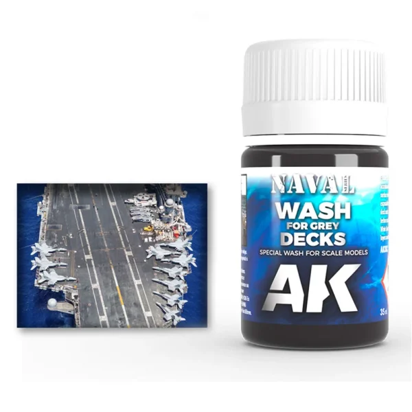 6535573023 AK Interactive – WASH FOR GREY DECKS – AK302 - AK Interactive - Ludik Vault