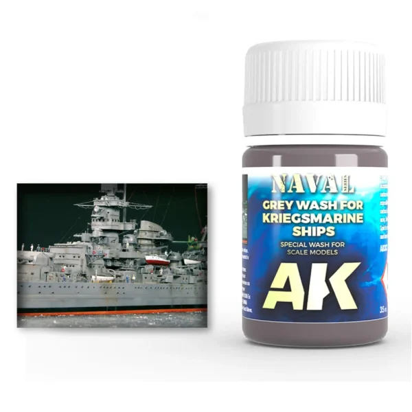AK Interactive – GREY WASH FOR KRIEGSMARINE SHIPS – AK303 - AK Interactive - Ludik Vault