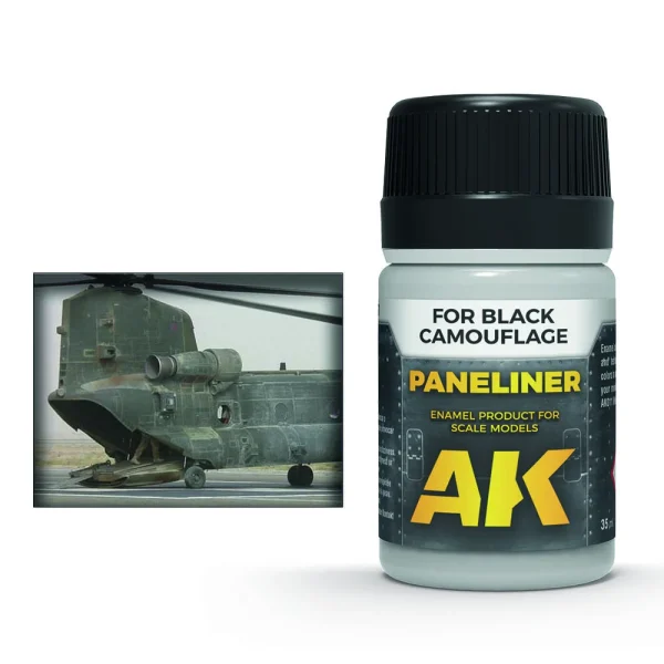 6535573559 AK Interactive – Paneliner for black camouflage 35ml – AK2075 - AK Interactive - Ludik Vault
