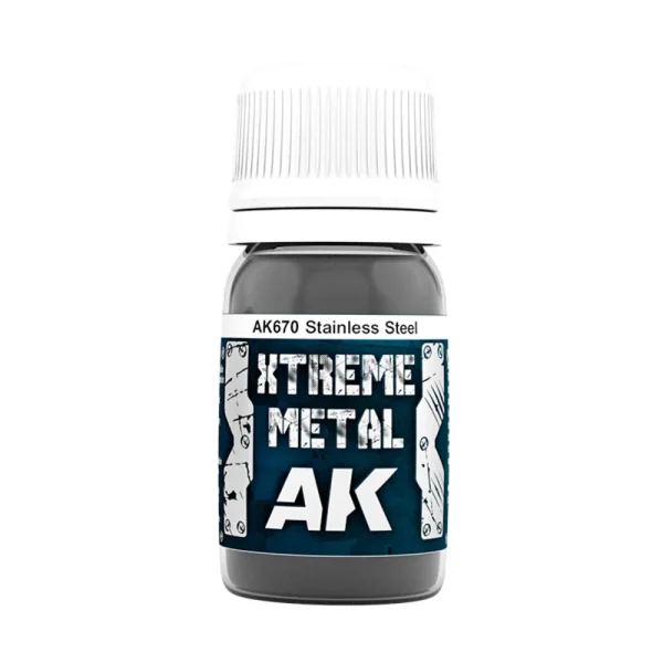 6535576703 AK Interactive – XTREME METAL STAINLESS STEEL – AK670 - AK Interactive - Ludik Vault