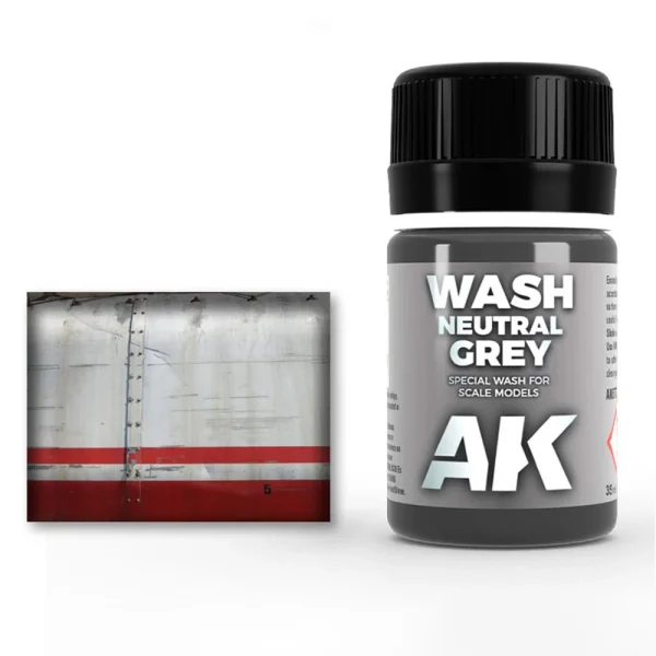 AK Interactive – NEUTRAL GREY FOR WHITE/BLACK WASH – AK677 - AK Interactive - Ludik Vault
