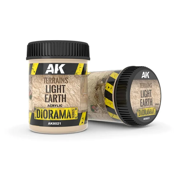 AK Interactive – TERRAINS LIGHT EARTH – 250ml (Acrylic) – AK8021 - AK Interactive - Ludik Vault