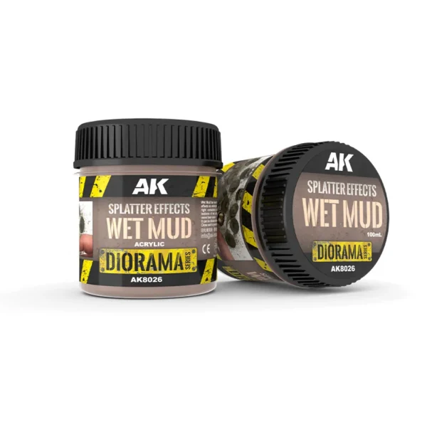 AK Interactive – SPLATTER EFFECTS WET MUD – 100ml – Base product (Acrylic) – AK8026 - AK Interactive - Ludik Vault