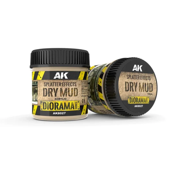 AK Interactive – SPLATTER EFFECTS DRY MUD – 100ml (Acrylic) – AK8027 - AK Interactive - Ludik Vault