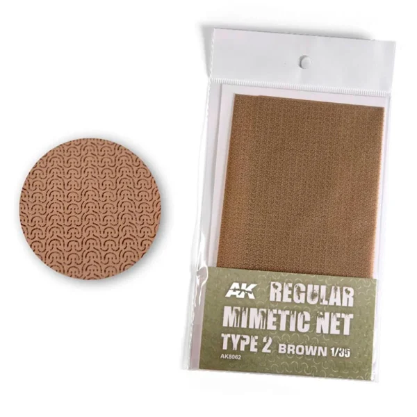 6564928467 AK Interactive – REGULAR CAMOUFLAGE NET Type 2 BROWN – AK8062 - AK Interactive - Ludik Vault